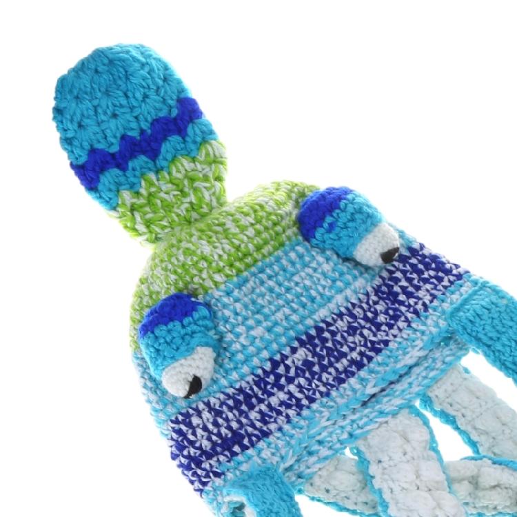 Fun Octopus Knit Gradient Beanie Hat Halloween Costume Cover Cap for Men Women