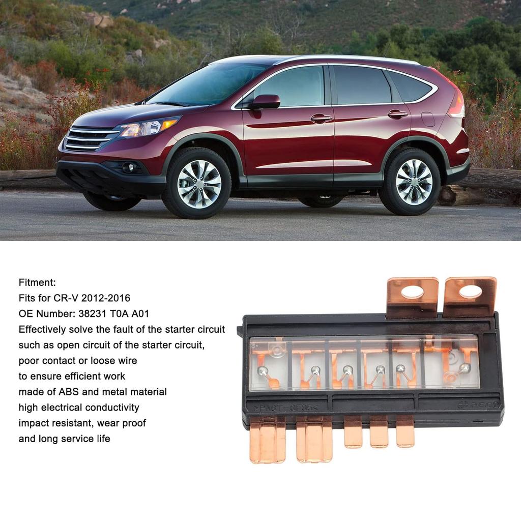 38231-T0A-A01 Multi Block Fuse,High Electricall Conductivity 38231 T0A A01 Metal Car Relay Fuse Holder for Honda CRV 2012‑2016