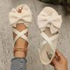 Fashion Women Anti-slip Trend Sandals 2025 New Summer Lightweight Sandals Fashion Beach Casual Slippers Outdoor Bow Tie Home Flat Shoes