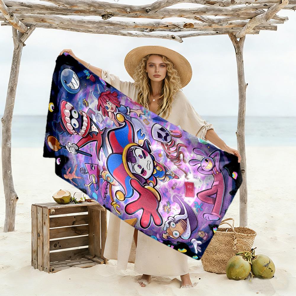 TADC soft beach towel Comfortable Couple beach towel, family beach towel set Vibrant Pattern Gift for Festivals