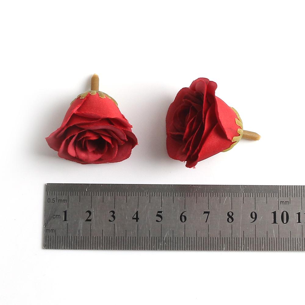 10 Stück Rose Künstliche Blumen 7CM Seide Gefälschte Blütenköpfe Für Heimdeko Hochzeit Hochzeitsdekoration DIY Handwerk Girlandenzubehör