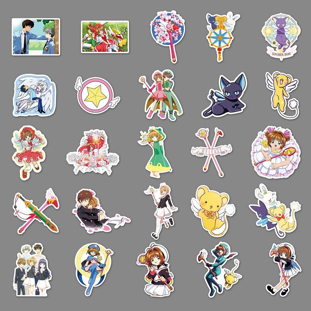 50 Cute Cartoon Personalized Doodle Japanese Comic Laptop Refrigerator Waterproof Decorative Stickers