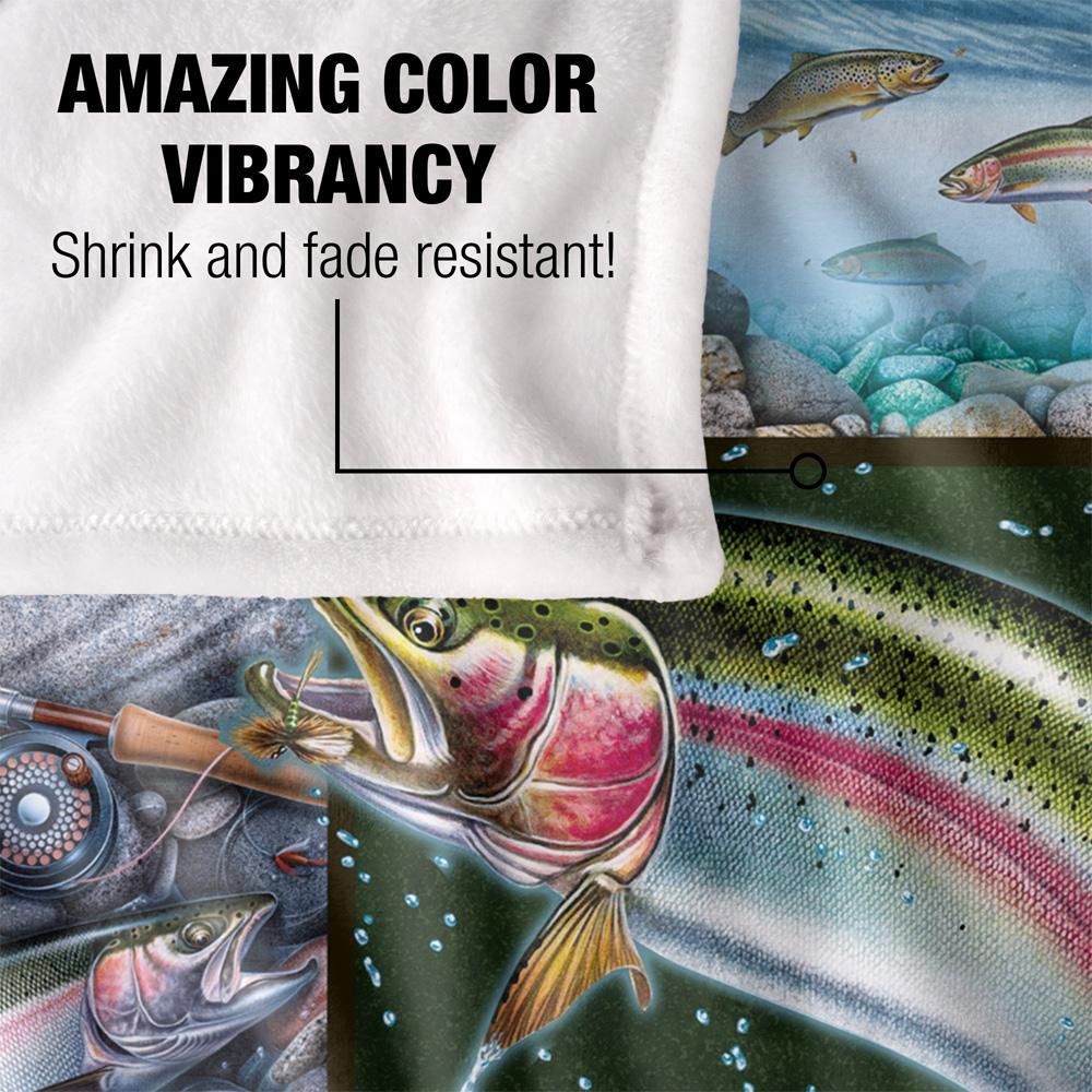 JQ Licensing Silky Trout Supersoft Blanket