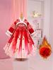 Girls' Plus Velvet Hanfu Dress - Long Sleeve Princess Ruyi Skirt, Autumn/Winter Tang Suit, Chinese Fairy Style.