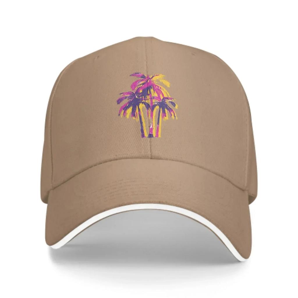 Tropical Palm Baseball Caps Fashion Casquette for Unisex Women Adjustable Casual Trucker Hats for Sports Outdoor Activities