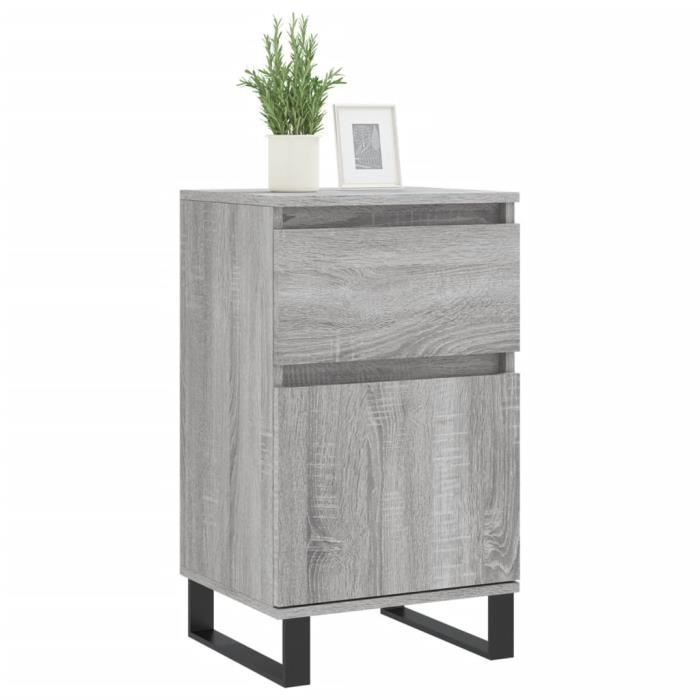 VidaXL Buffets 2 Pcs Sonoma Grey 40x35x70 Cm Engineered Wood 831177
