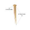 Yori 1Pc Long Tassel Drop Dangle Ear Clip Women's Metal Charms Stainless Steel Jewelry Gold Color PVD Waterproof