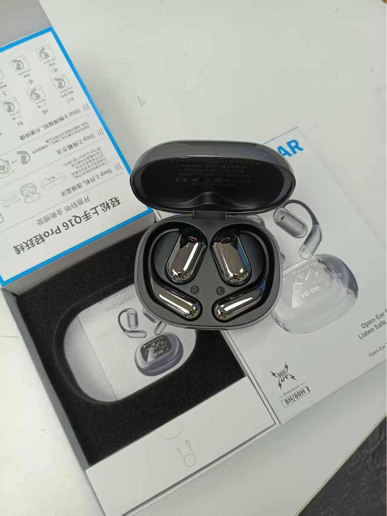Popular Bluetooth Smart AI Open-Ear Sport Headphones with LCD Color Screen