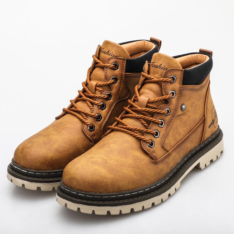 

Желтые ботинки Martin большого размера для мужчин и женщин - мода весна/осень 2025 г. Size 43