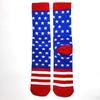 Men Socks Letter Stripe Star Goddess of Liberty Eagle Pattern Couple Socks Gourmet Burger Sandwich Pizza Funny Cotton Socks