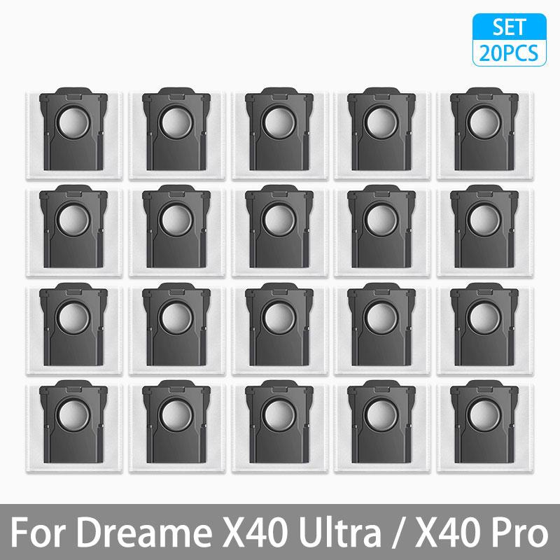 For Dreame X40 Ultra / X40 Pro Accessories Rubber Main Side Brush Mop Cloth Dust Bag HEPA Filter Robot vacuum Replacement Parts
