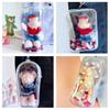 YUYAKESHI OB11 Case, Toy, BJD, Travel, Transparent, Soft, Ita-bag, Doll, Outing, Keychain, Stuffed Toy, Dustproof Storage (Square, with Pom-Pom Ball,