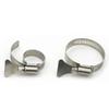 304 Stainless Steel Water Pipe Clamp Trachea Clamp Fixed Locking Clamp with Handle Throat Hoop Hand Twist Pipe Hoop Oil Pipe
