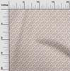 oneOone Material textil flexibil din bumbac maro, cu imprimeu floral, pentru matlasare, la metru, 40 inch