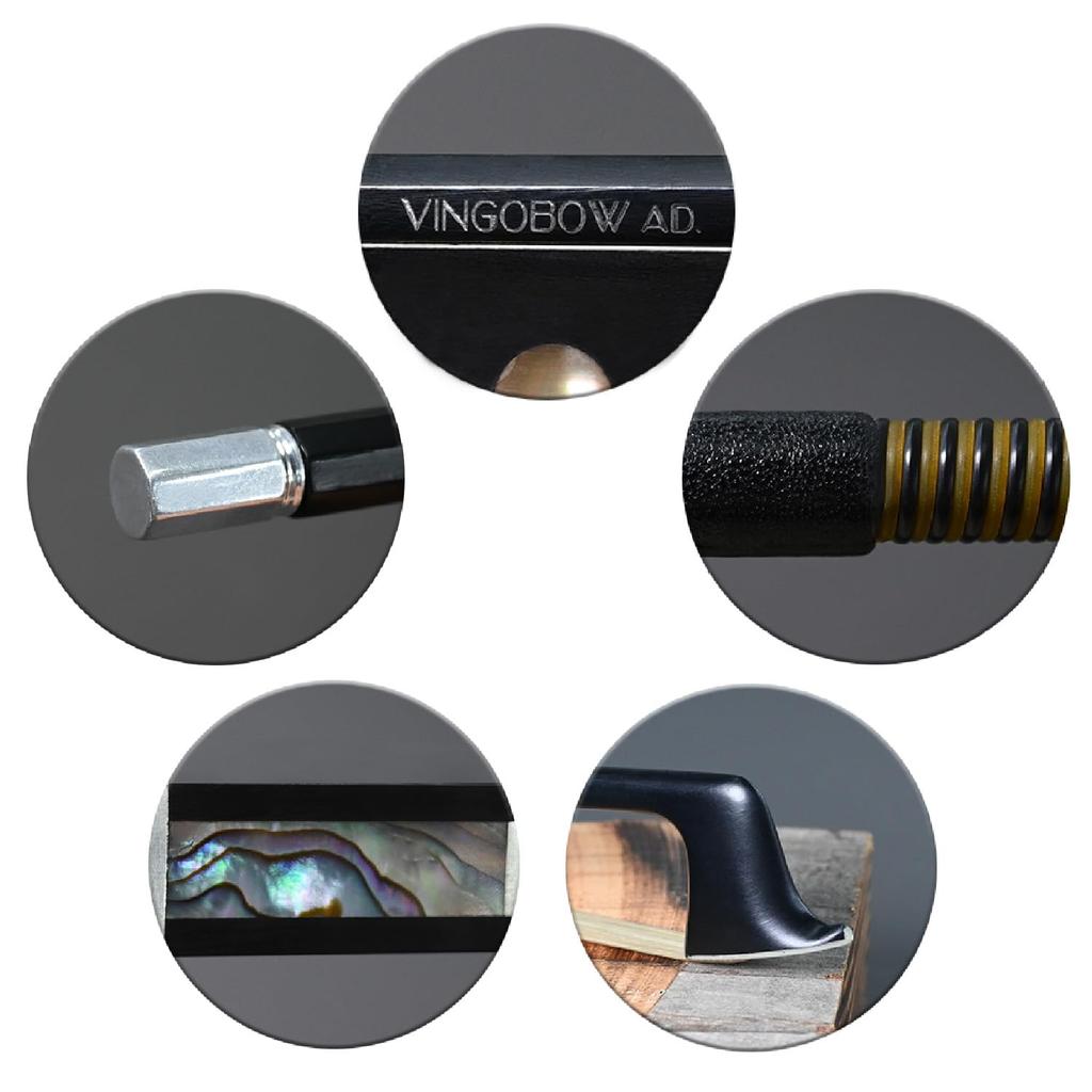 Carbon Bow Violin Bow Handmade with Carefully Selected Parts Unique Appearance Sweet Sound
