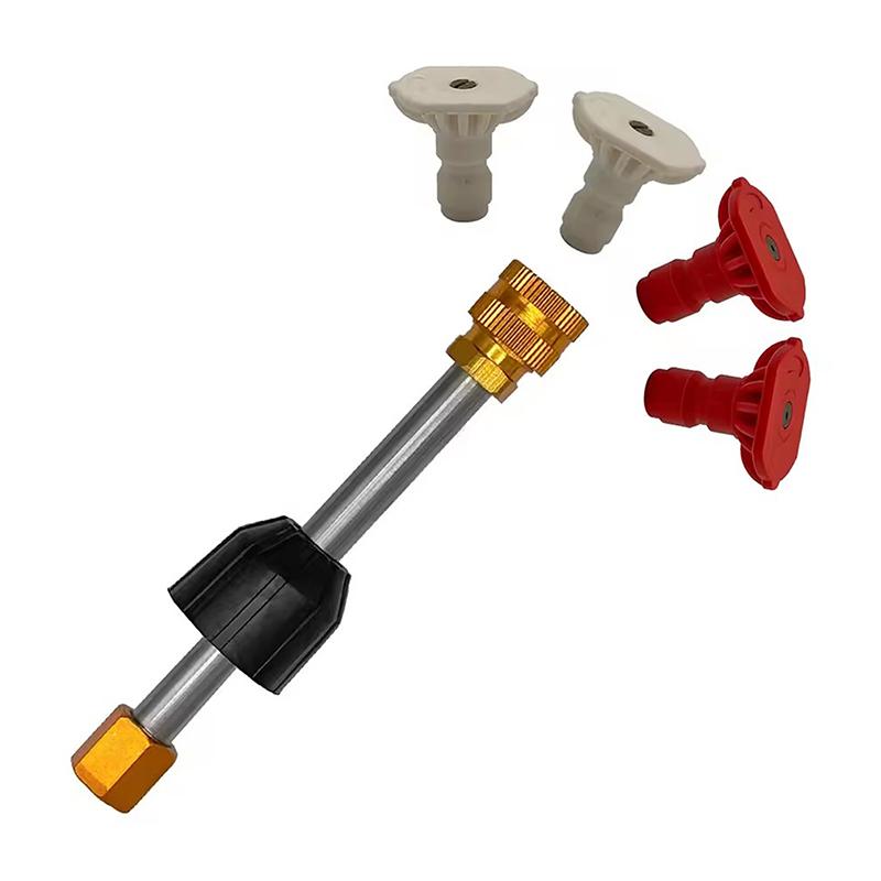 

Outdoor Equipment Pressure Spray Lance Car Washing Nozzle Connector Adapter Car Washer Extension Effortless Installation Onesize