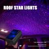 USB car led Decorative Atmosphere Lamp Roof Star Night Light Projector Adjustable Car Styling Automotive Interior Light red blue