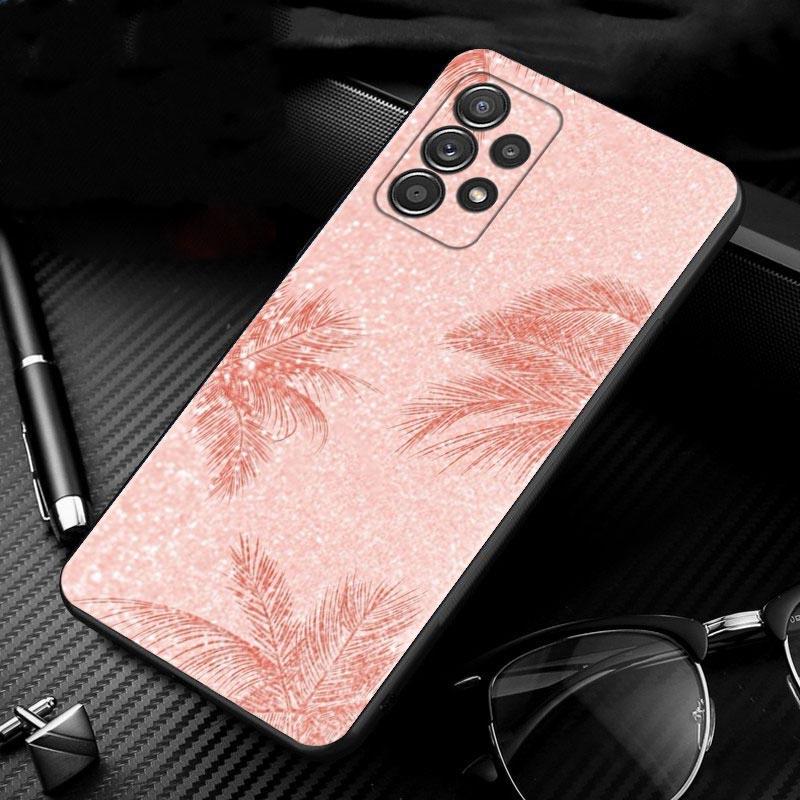 Beautiful Rose Bling Picture Case For Samsung Galaxy A51 A71 A41 A31 A11 A01 A12 A21s A52 A32 A02s A72 A22 A51 5G A02 F42 Shell