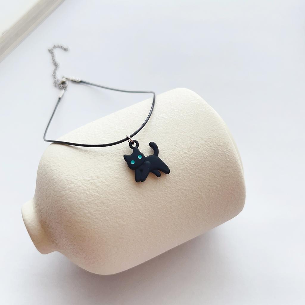Sweet Cool alloy Black kitten pendant choker collar Choker Neck Accessories Accessory Necklace for women
