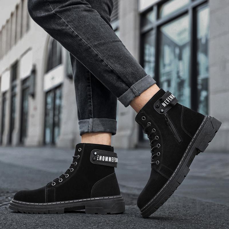 Spring And Autumn New Martin Boots Outdoor Non -Slip Tooling Trendy Shoes British Style Casual All -Match Men 'S Shoes Men 'S Boots