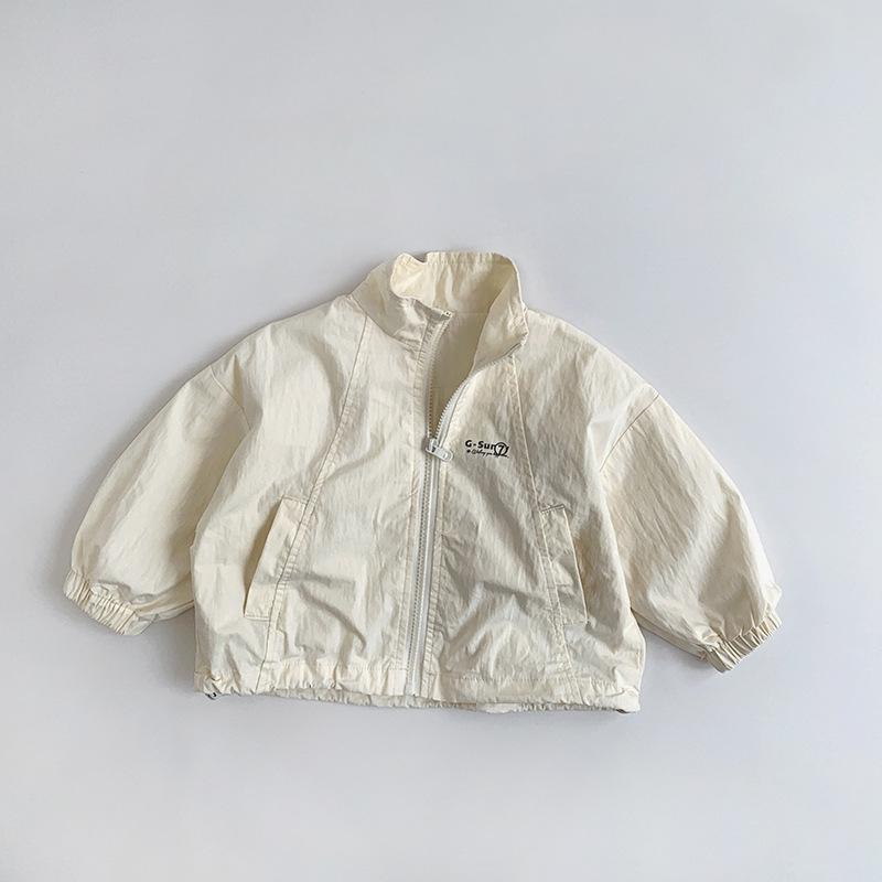 

Весна и осень Новая детская повседневная куртка в стиле ретро 120cm абрикосовый