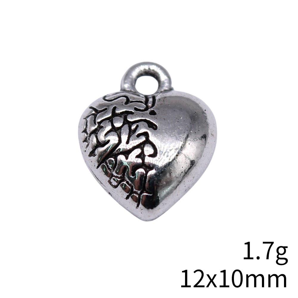 Back To School Charms Bulk Peach Heart Love Charms Pendant Women's Clothing Pendant
