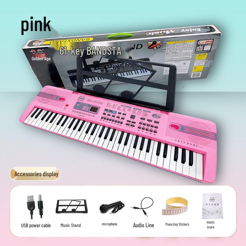 61-Key Children's Electronic Keyboard - Early Education Musical Toy