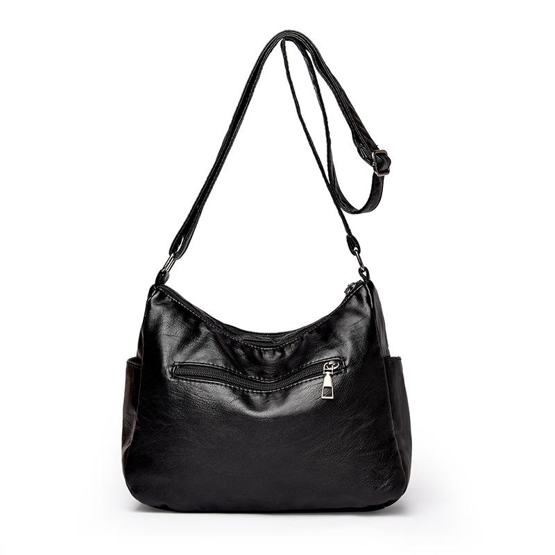 Large Capacity PU Small Square Bag Middle-aged Mother Bag Women's Shoulder Crossbody Bag