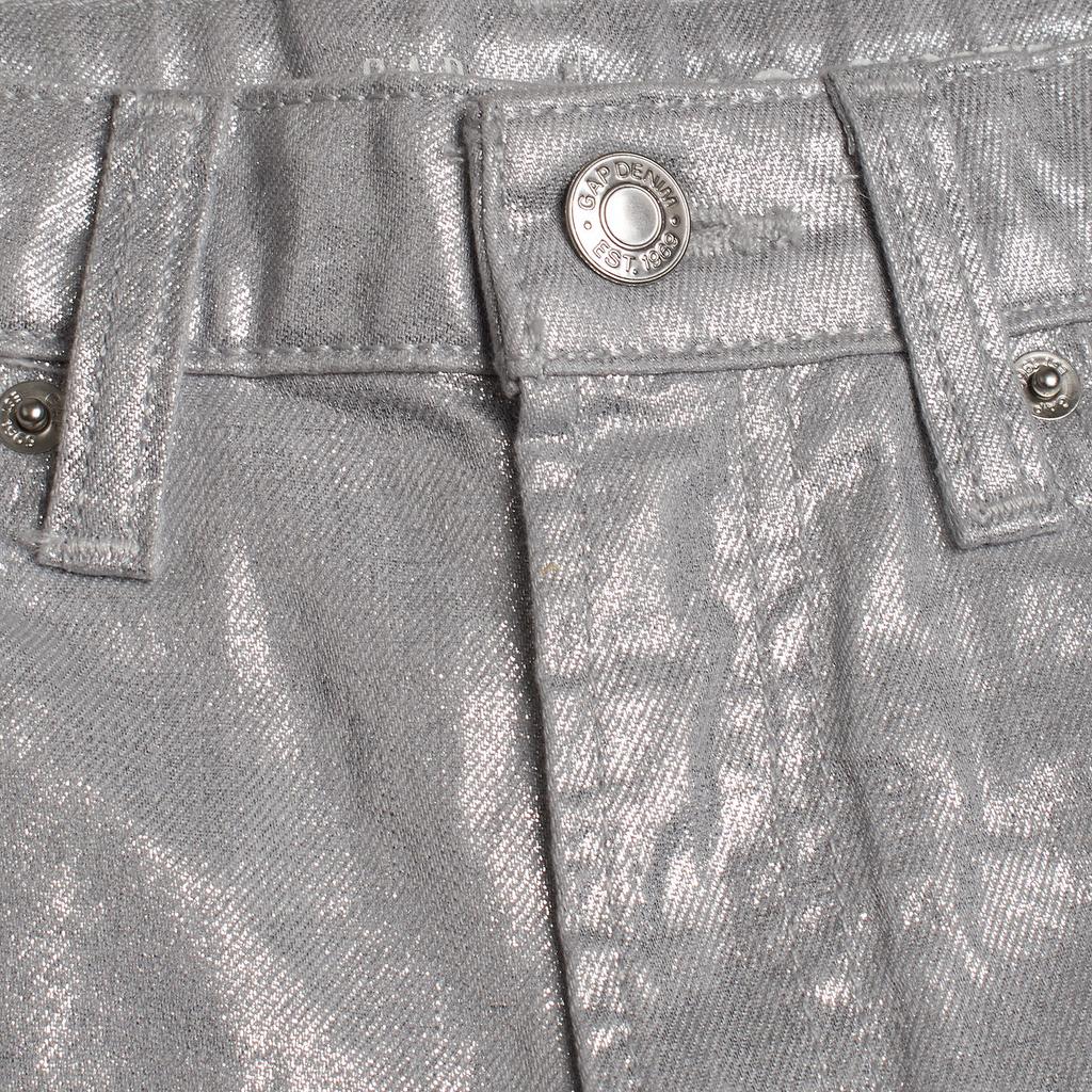 Pantalón Corto de Tiro Alto Metalizado 624636 para Niña