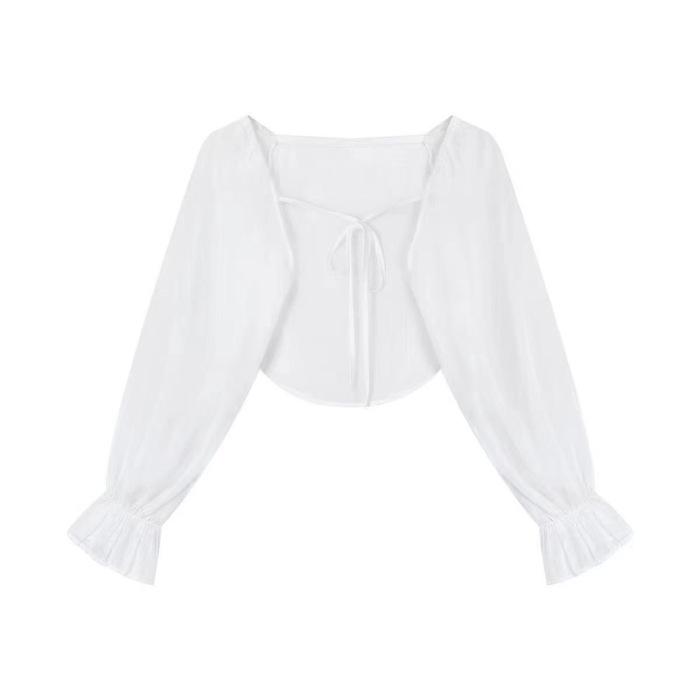 Douyin popular fresh solid color cross-strap suspender skirt girly fashion foreign style waist thin dress