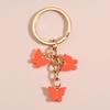 Cute Colorful Butterfly  Enamel Flying Animals Key Chains For Women Girls Accessorie Handmade Jewelry Bag Charm
