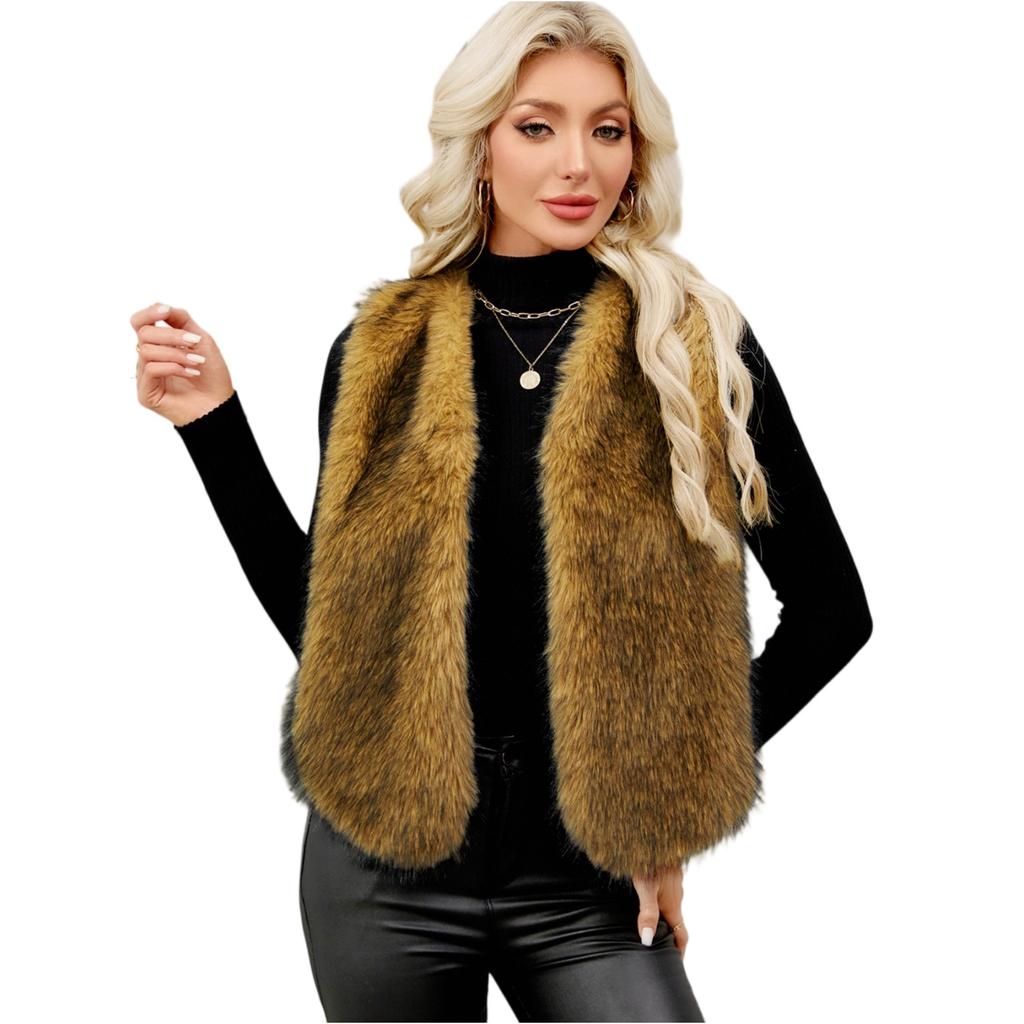 Fashionable Women's V-neck Vest Sleeveless Jacket