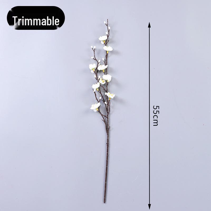 Peach and Plum Blossom Artificial Winter Bouquet for Indoor Decoration