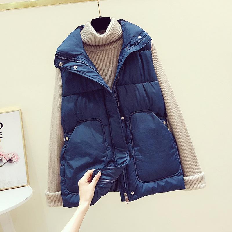 Down Cotton Vest Sleeveless for Women