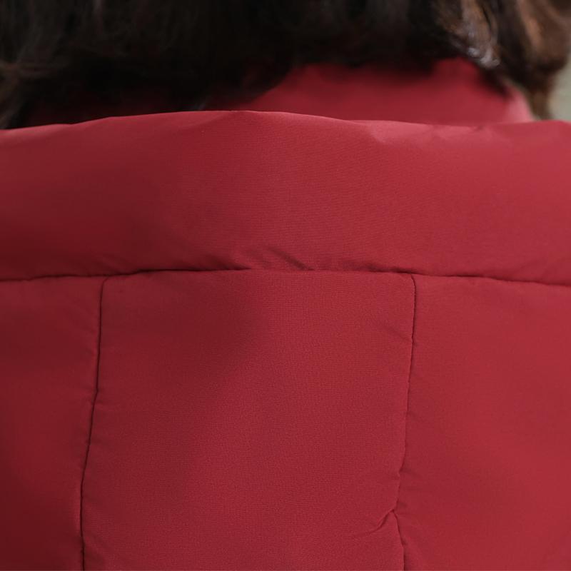 Μεγάλα Μεγέθη XL-5XL Μπουφάν Γυναικών Μέσης Ηλικίας Χειμωνιάτικα Μακριά Παρκά με Κουκούλα Χοντρά Ζεστά Κομψά Γυναικεία Μπουφάν