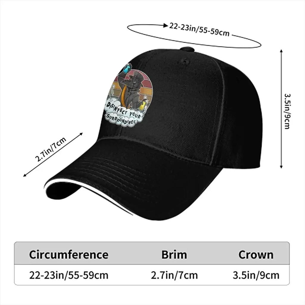 Plague Doctor Multicolor Hat Peaked Women's Cap Disinfect Your Surroundings Personalized Visor Protection Hats
