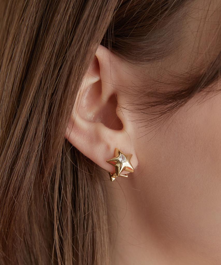 Tatiana Captain Star Hoop Earrings Ec3049