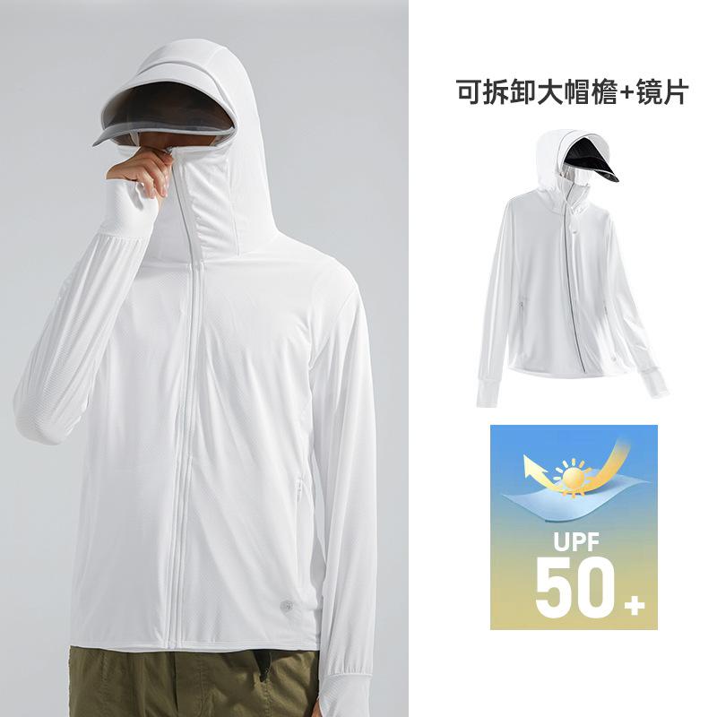 Lenses Women's Outdoor Big Brim Removable Fishing Men's UPF10 + UV Protection Skin Clothing Sunscreen Clothing Women's