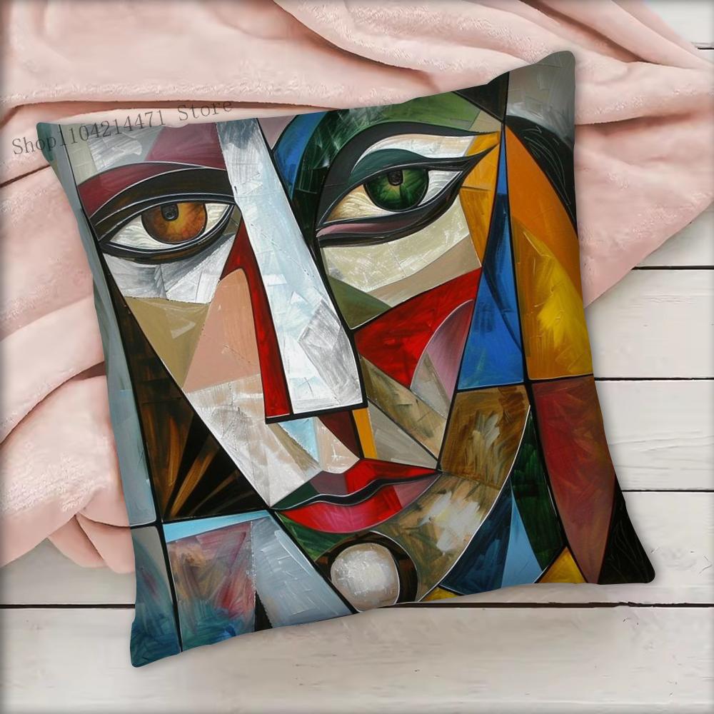 1pc Picasso Famous Paintings Art Pillow Case Square Bedroom Sofa Leisure Comfort Cushion Car Living Room Home Decoration