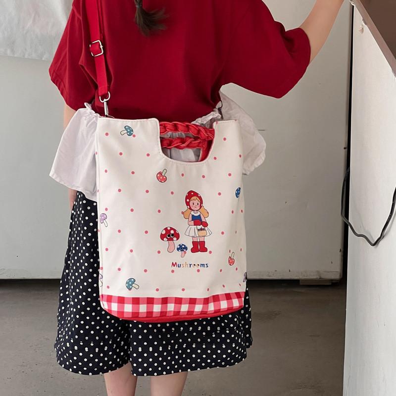 Childrens Cute Cotton School Bag With Animal Pattern For Daily Wear