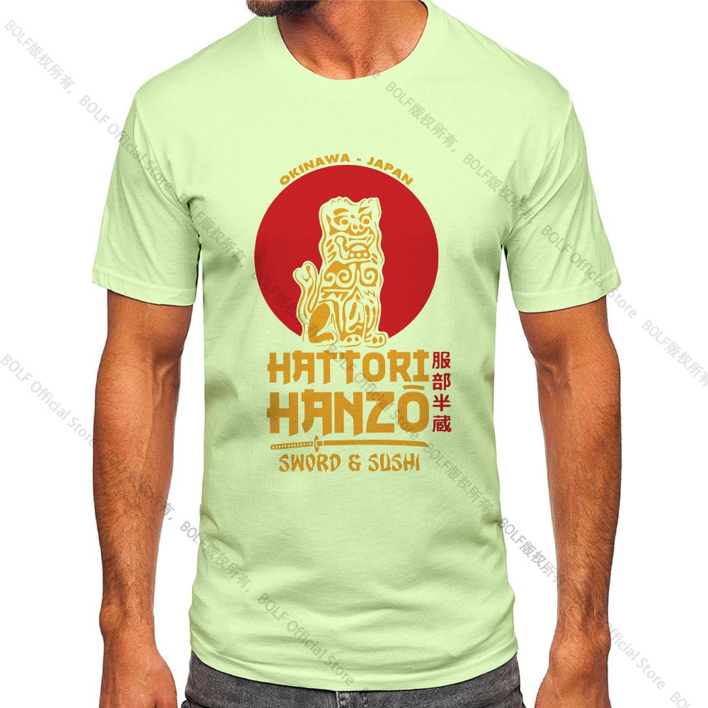 Men's Hattori Hanzo Printed T-shirt 100% Cotton Harajuku Classic Tees for Men Casual Shirt Tops Wear