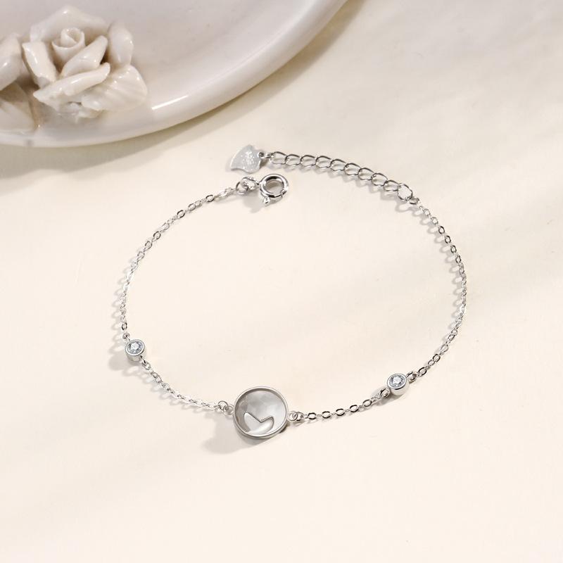 Dolphin Fishtail Crystal Bracelet Women's Fashion Light Luxury Bracelet Mori Simple Style Small Fresh Hand Jewelry