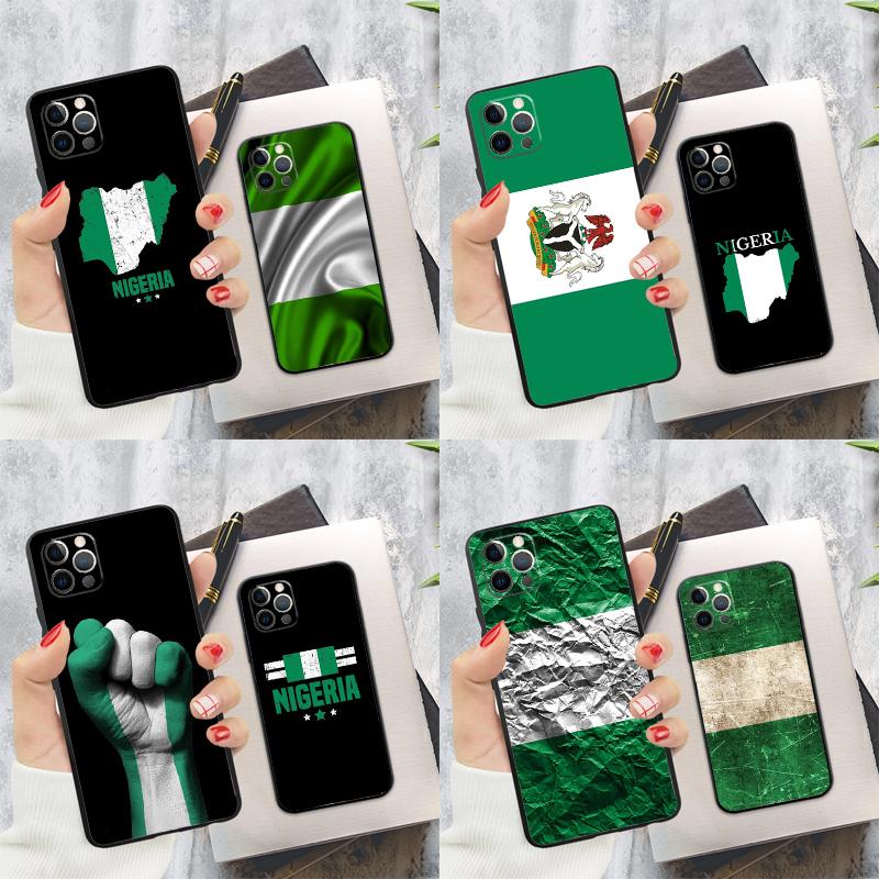 Etui na telefon z flagą Nigerii Dla iPhone 16 Pro 11 12 13 14 15 Pro Max Mini XS X XR 7 8 16 Plus Pokrowiec Coque