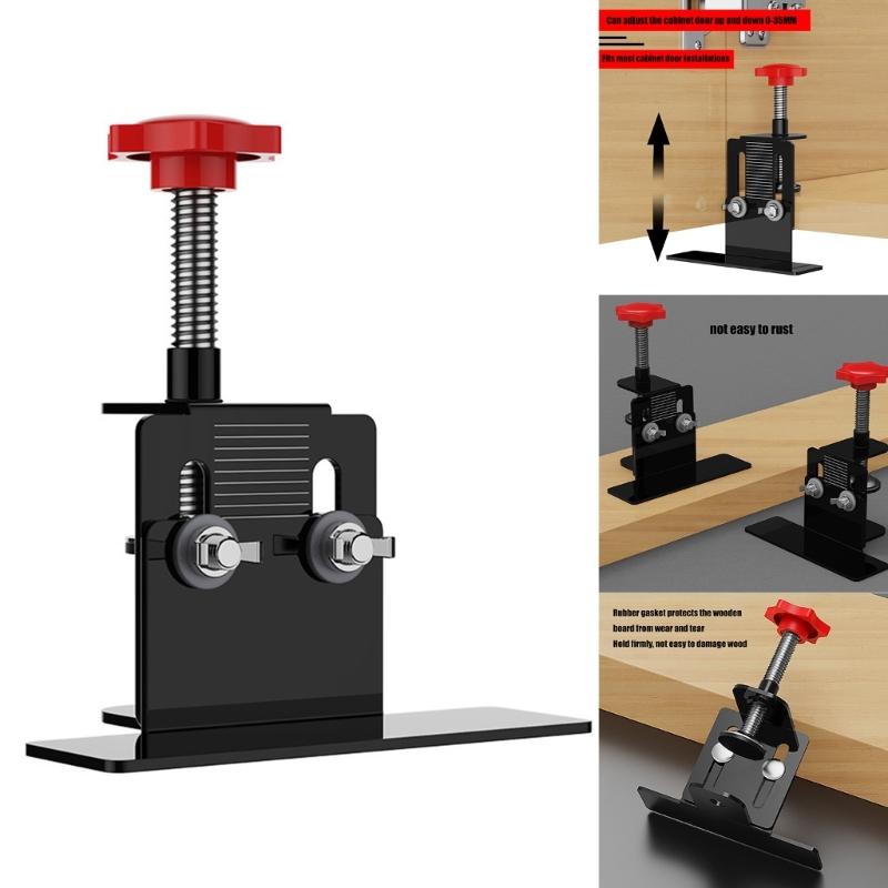 Cabinet Door Positioning Device Mounting Jig for Convenient Use in Office and Retail Spaces Home Renovation Projects