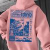 Men's Hooded Sweater TOKYO Comic Print Loose Pullover Hoodie Casual Men's Wear