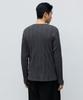 Musinsa Standard Multi-Ribbed Henley Neck Long Sleeve T-Shirt [Gunmetal]