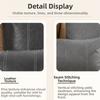 Zipper Style Patchwork Pillow Cover Waterproof Pillowcase PU Leather Throw Pillow Covers  Couch