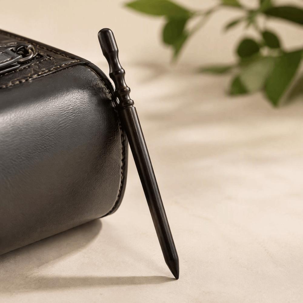Polished Surface Leather Burnishing Tool High-Density Wood Leather Craft Slicker DIY Workshop