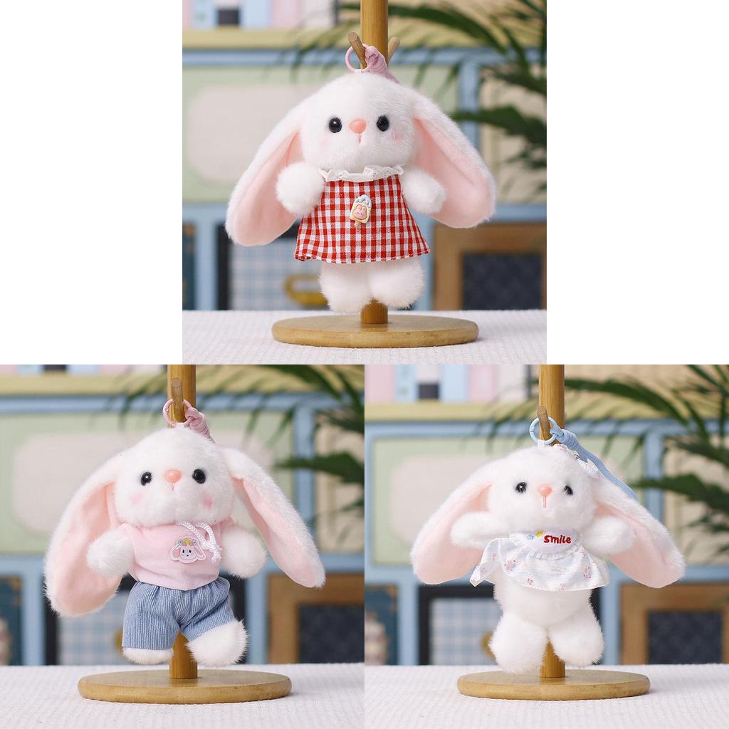 Plush Bunny Hanging Decor With Flower Dress For Kids Gift
