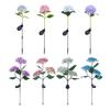 Fairy Hydrangea Lights, Solar Garden Stake Lights, Waterproof LED Flower Light, Colorful Outdoor Hydrangea Lamp for for Patio Lawn Pathway Decor